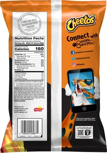 Cheetos Xxtra Flamin' Hot Cheese Flavored Snacks, 8.5 Oz