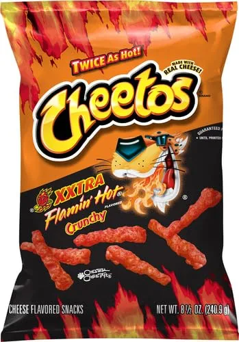 Cheetos Xxtra Flamin' Hot Cheese Flavored Snacks, 8.5 Oz