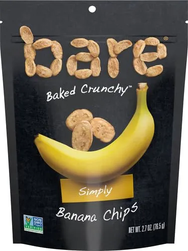 Bare Baked Crunchy Banana Chips, 2.7 Oz (Pack of 3)