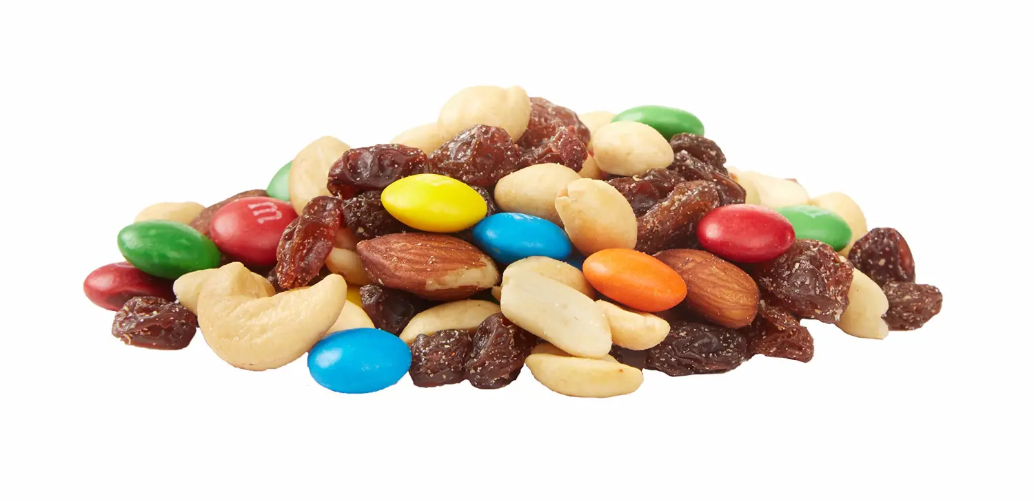 Amazon Brand - Happy Belly Nuts, Chocolate & Dried Fruit, Trail Mix, 16 Ounce (Pack of 2)