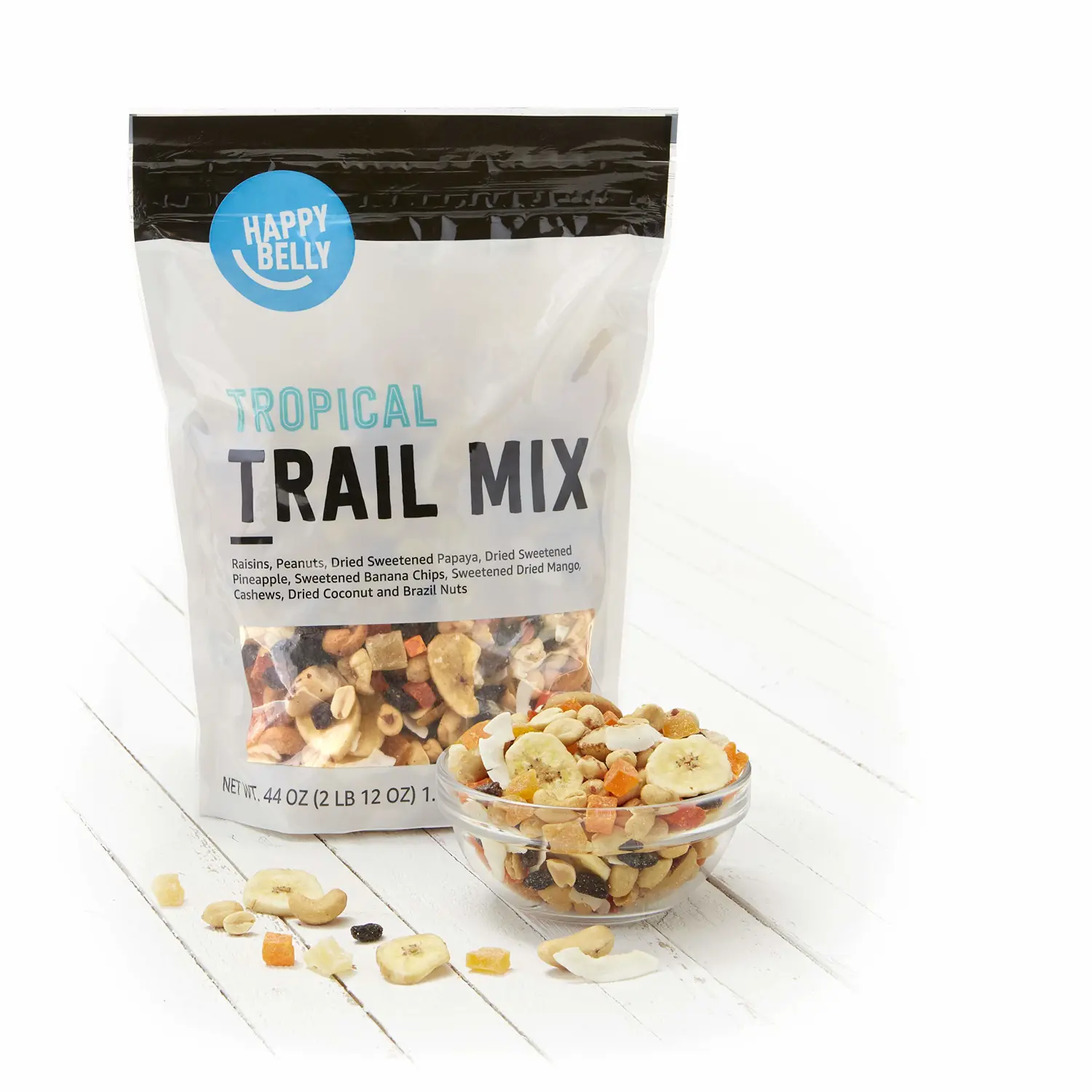 Amazon Brand - Happy Belly Tropical, Trail Mix, 2.75 pound (Pack of 1)