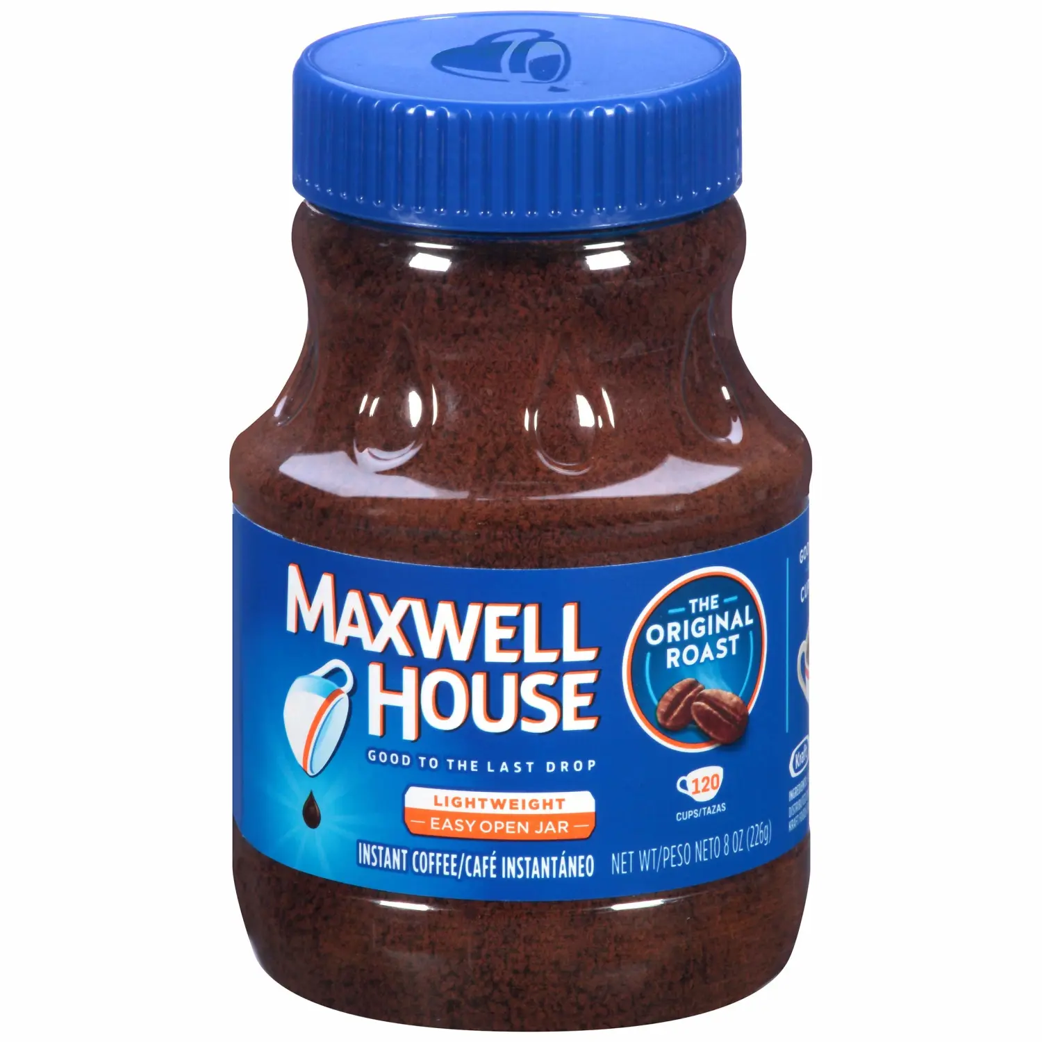 Maxwell House Original Roast Instant Coffee, 8 oz Jar (Pack of 2)