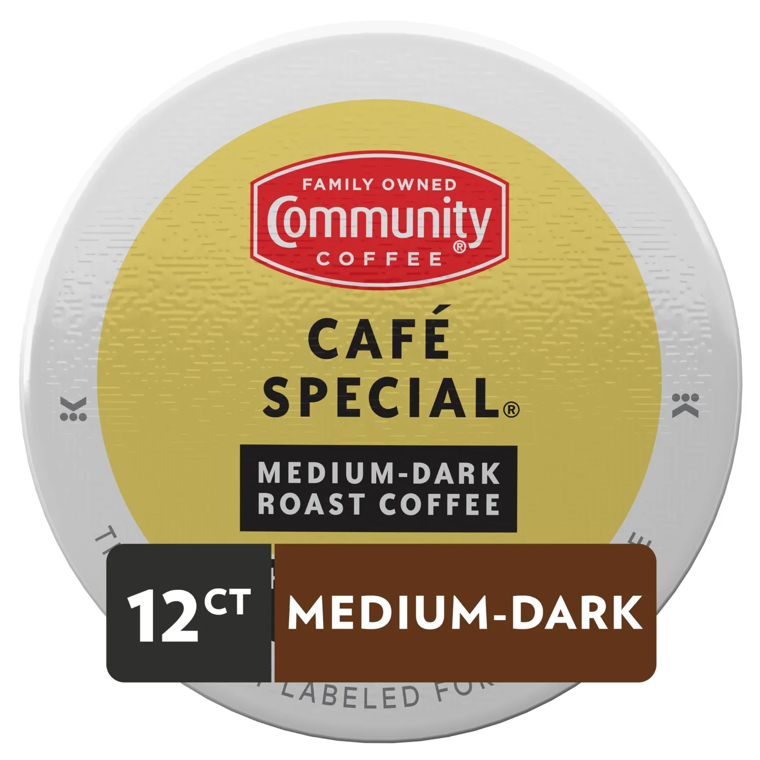 Community Coffee Café Special, 12 Count Single Serve Coffee Pods, Medium Dark Roast, Compatible with Keurig K-cup Brewers