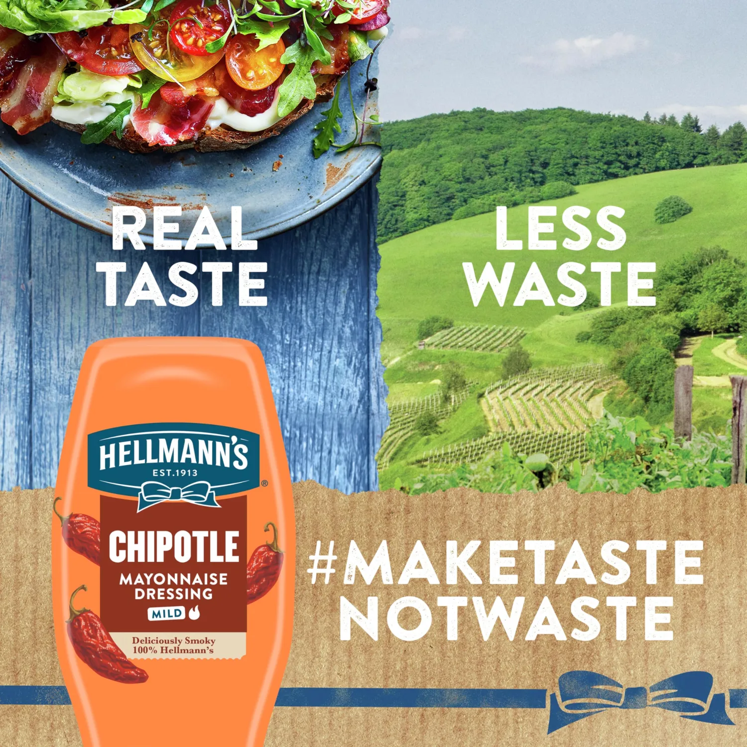 Hellmann's Mayonnaise Dressing Mild Chipotle for Tacos, Grilled Chicken Sandwiches & More, with Real Ingredients & No Artificial Flavors, 11.5 oz (Pack of 2)