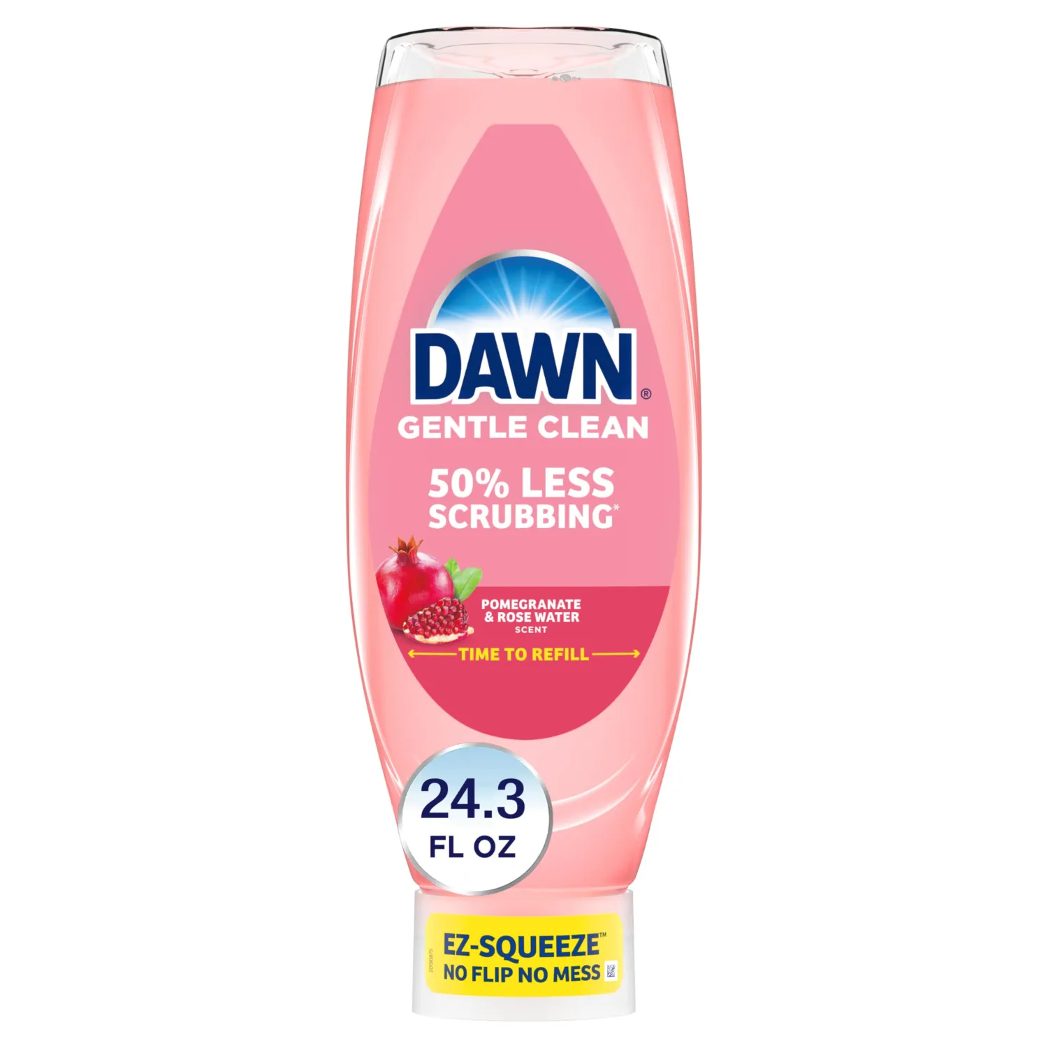 Dawn Gentle Clean EZ-Squeeze Dishwashing Liquid Dish Soap, Pomegranate and Rose Water Scent 24.3 fl oz