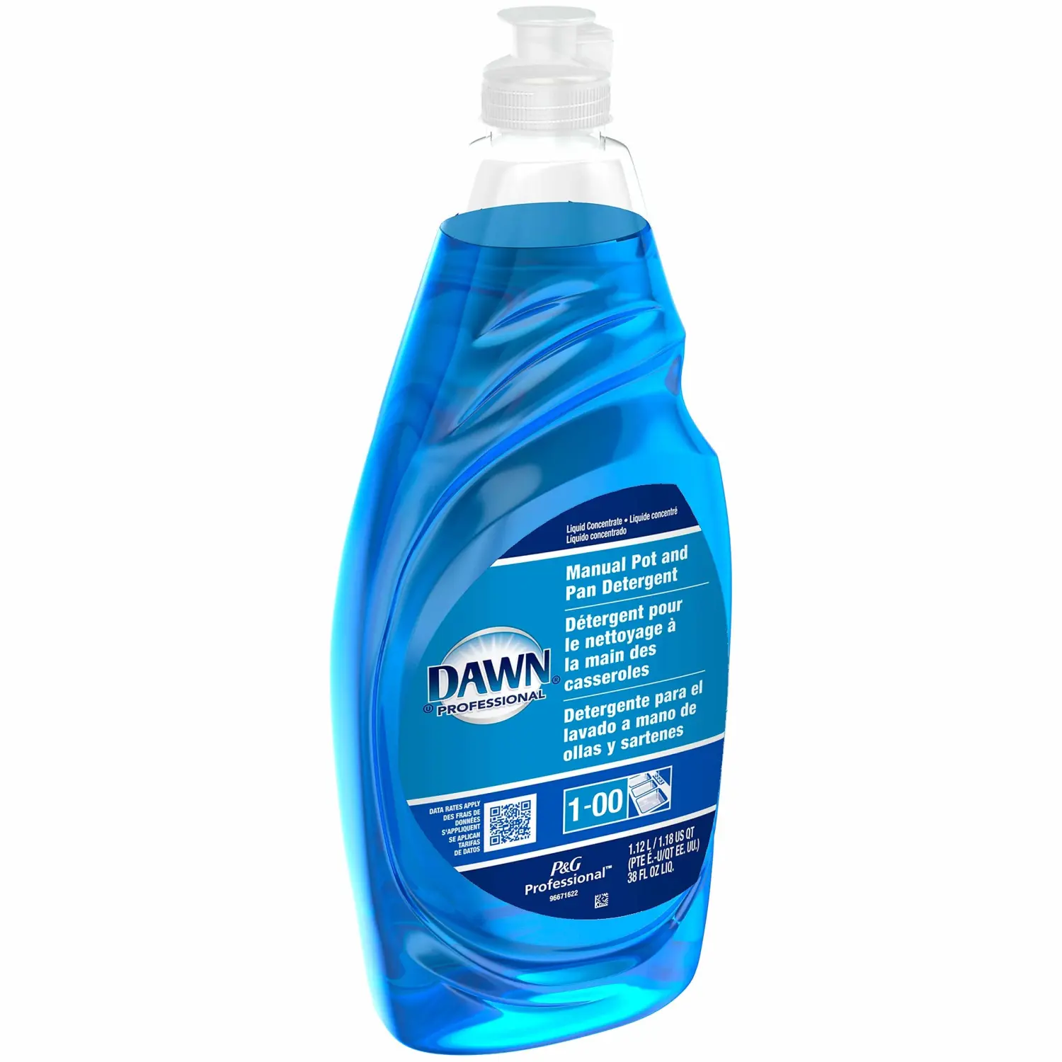 Dawn 45112 Dishwashing Liquid, Original, 38 oz, 1/BT, Blue