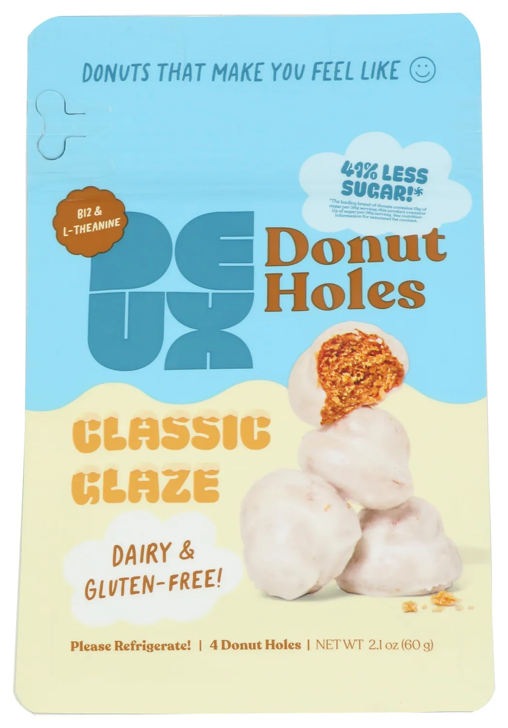 DEUX Classic Glaze Donut Holes, 2.1 OZ