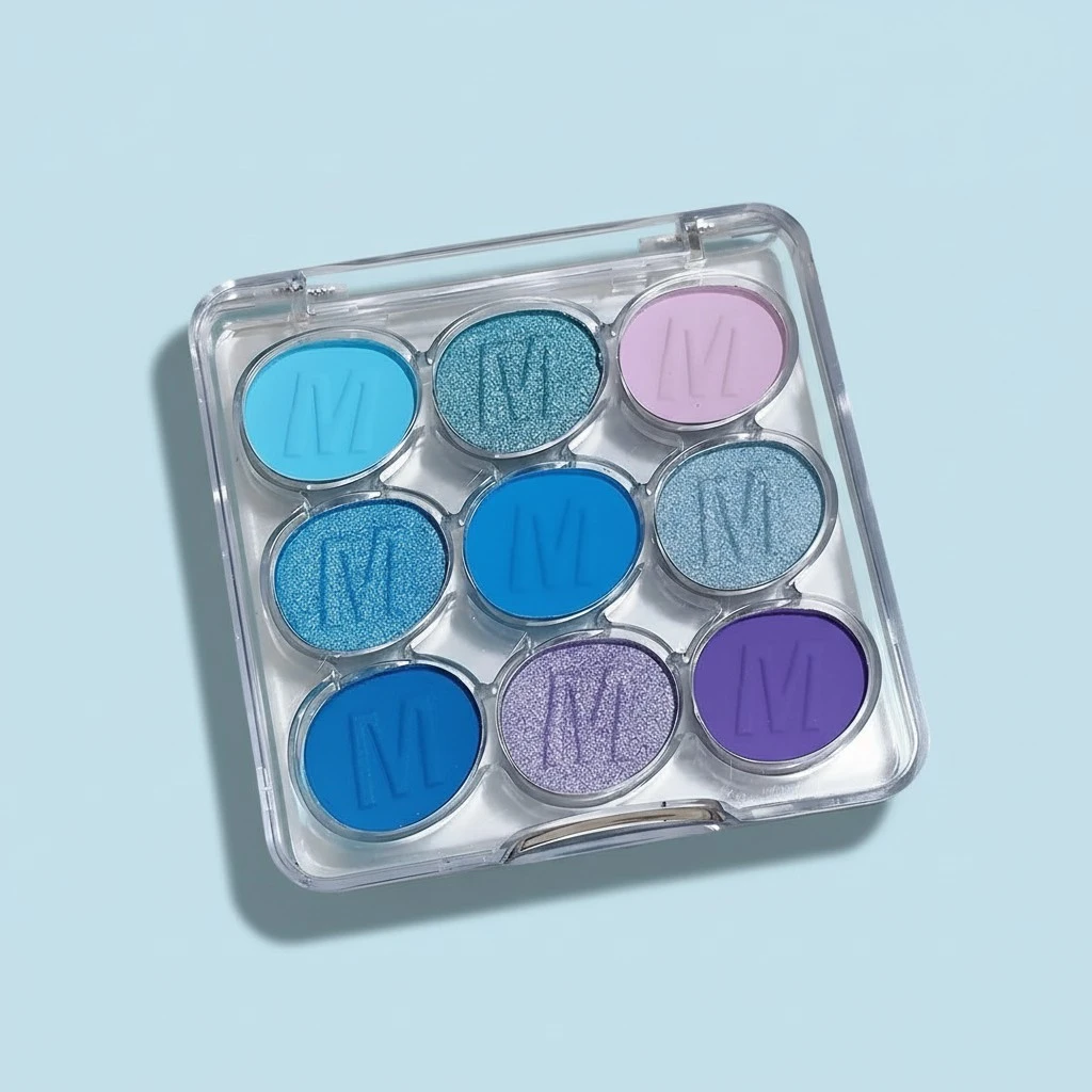 Eyeshadow Palette Blue Purple Matte eye shadow makeup for woman,9 colors Blue Purple Matte Eyeshadow Long Lasting Colorful Eye Shadow Plattet