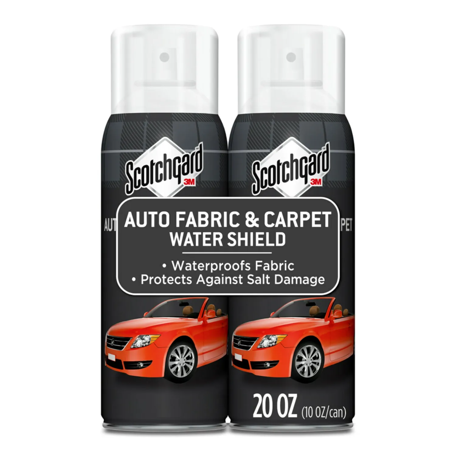 Scotchgard Auto Fabric & Carpet Water Shield, 20 Ounces (Two, 10 Ounce Cans)