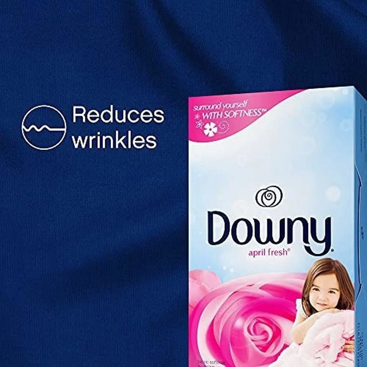 Downy Fabric Softener Dryer Sheets, April Fresh, 105 count