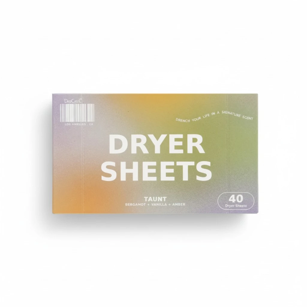 DedCool Dryer Sheets (01 Taunt, 40 Count) - Non-Toxic, Vegan Fabric Softener Sheets, for Sensitive Skin, Premium Laundry Supplies for Fresh and Soft Clothes