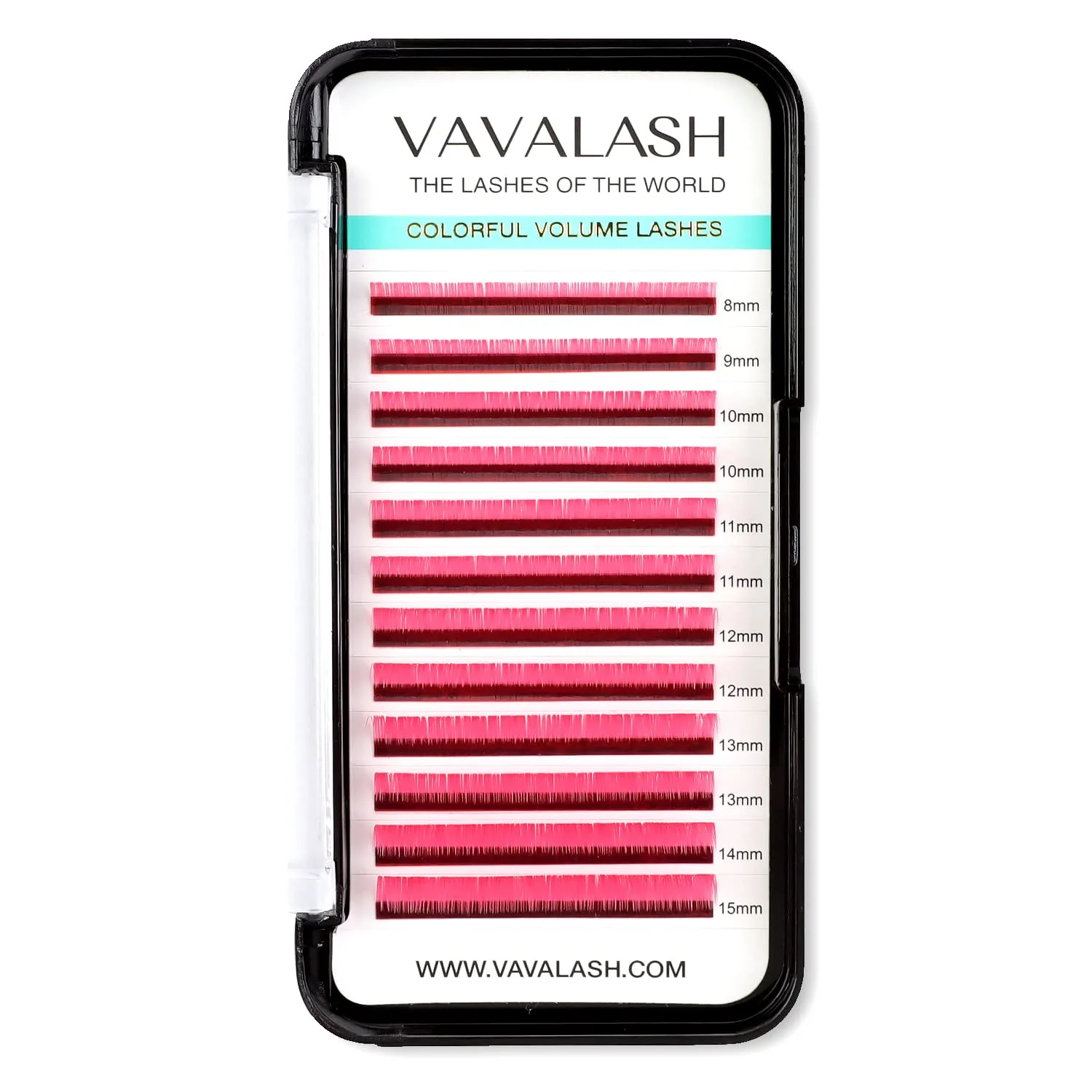 Colored Lash Extensions 0.07mm DD Curl Pink Individual Volume Lashes Extensions 8-15 Mix Length Color Eyelash Extensions for Salon (Pink 0.07-DD, 8-15mm)