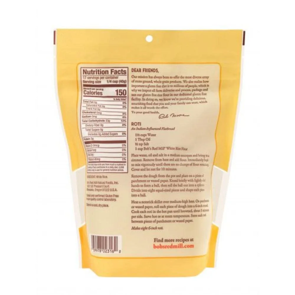 Bob's Red Mill Gluten Free White Rice Flour (24 Ounce (Pack of 2)