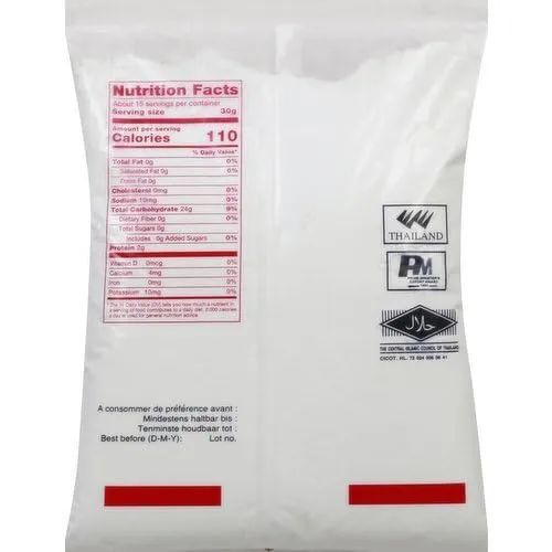 Thai Rice Flour 16 oz (Basic), 1 LB (Pack of 3) Thailand Traditional Water Milled Rice Flour, Great for Cooking & Baking