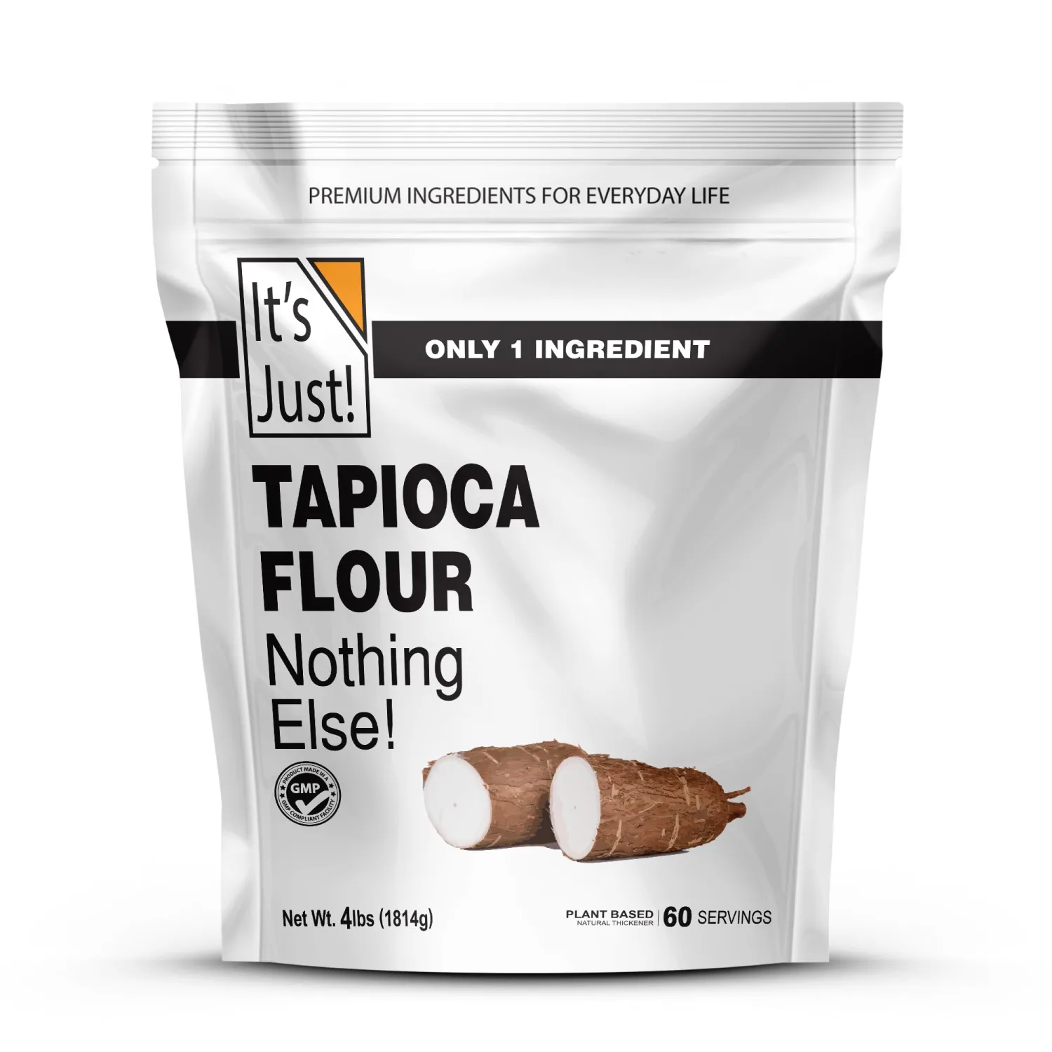 It's Just - Tapioca Flour (Starch), Natural Thickener, Non-GMO, Gluten Substitute, 4lbs