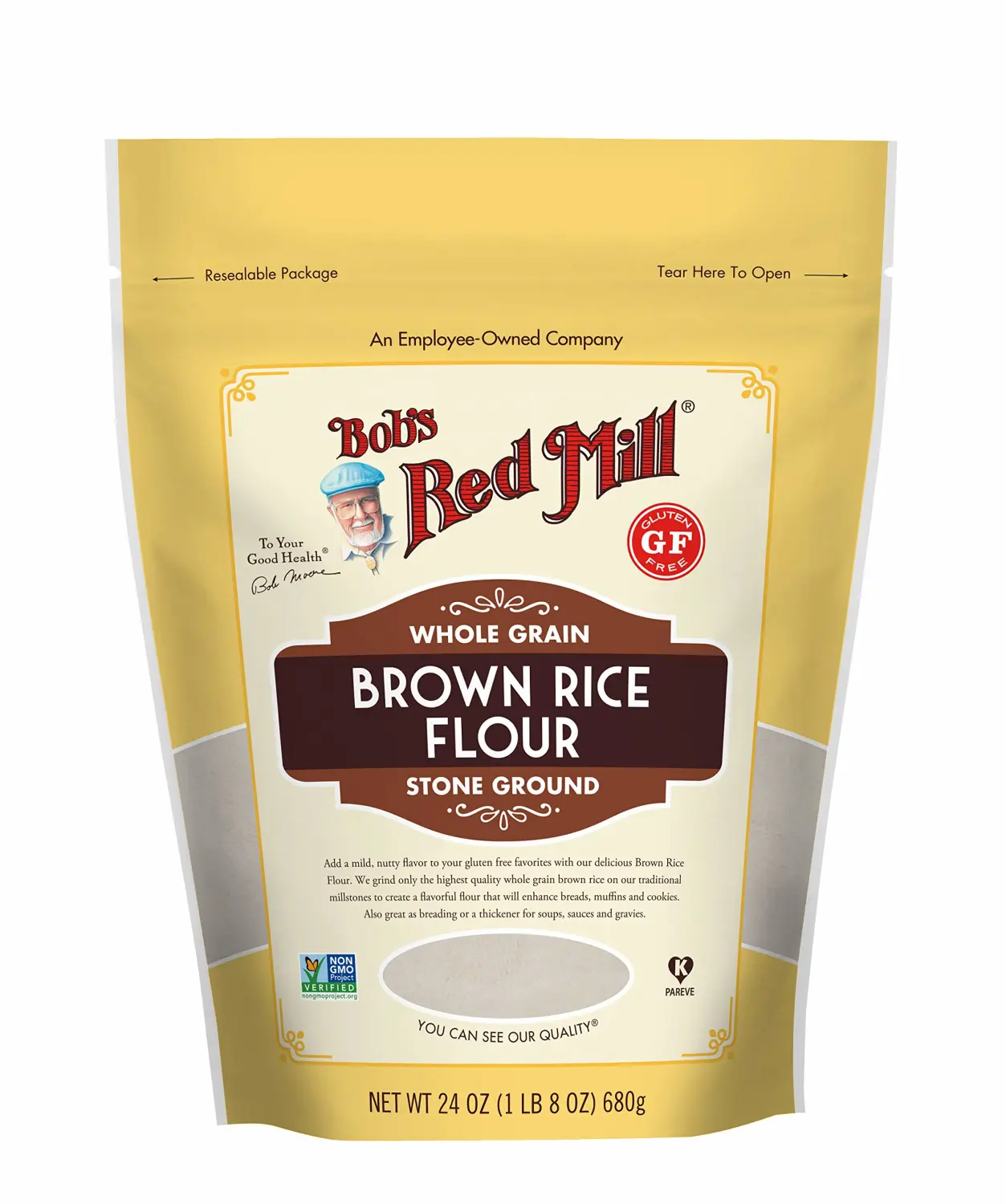 Bob's Red Mill Gluten Free Brown Rice Flour, 24 Oz