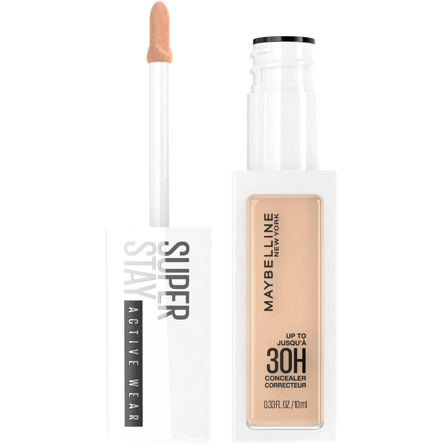 Maybelline Super Stay Liquid Concealer Makeup, Full Coverage Concealer, Up to 30 Hour Wear, Transfer Resistant, Natural Matte Finish, Oil-free, Available in 16 Shades, 20, 1 Count