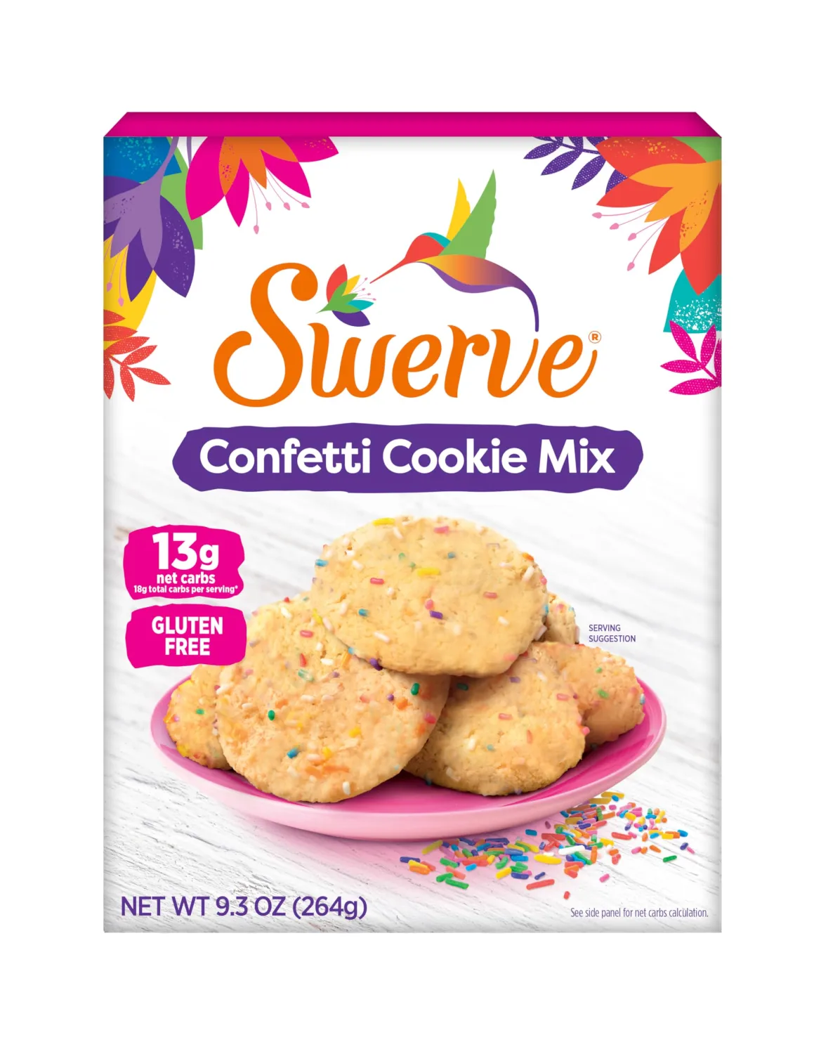 Swerve Confetti Cookie Baking Mix 9.3oz Pouch, 1-Pack