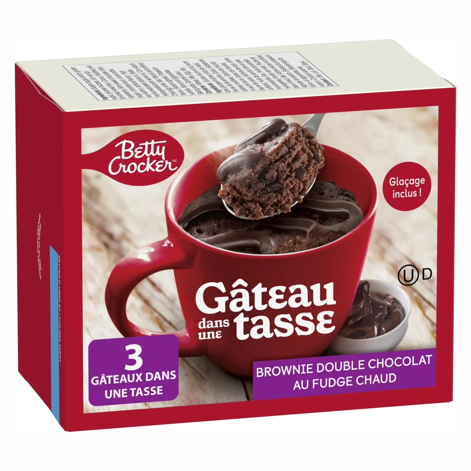 Betty Crocker Mug Cake Hot Fudge Double Chocolate Brownie With Fudge Topping, 294 Grams Imported from Canada