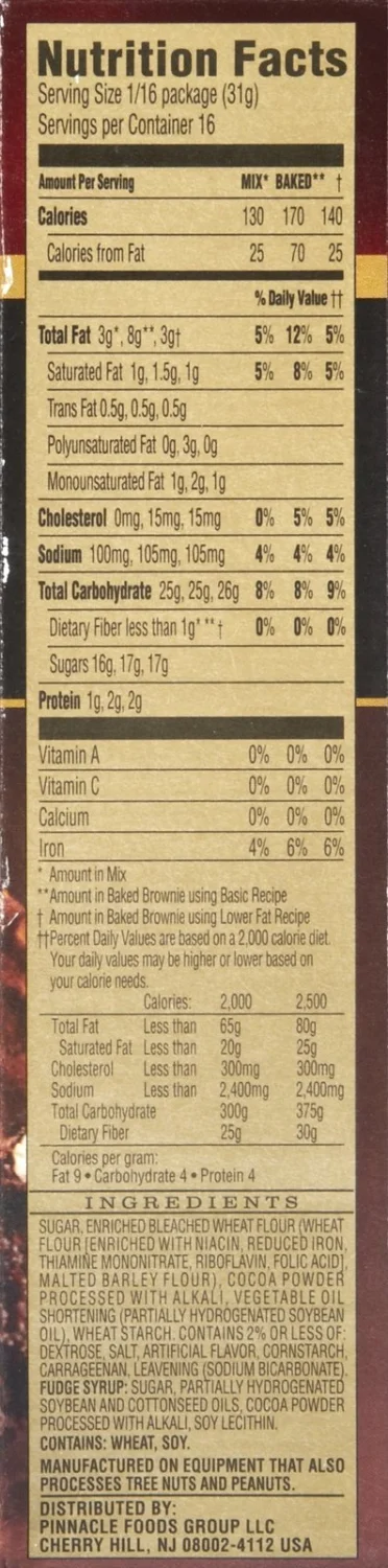 Duncan Hines Decadent Brownie Mix Double Fudge, 17.6 oz
