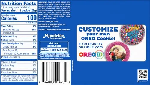 White Fudge Covered OREO Sandwich Cookies, Holiday Edition, 1 - 8.5 oz Pack