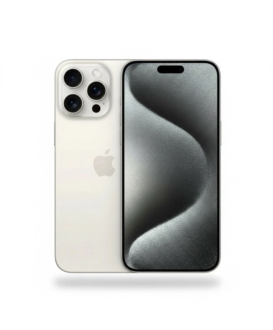 Apple iPhone 15 Pro Max, 512GB, White Titanium - Unlocked (Renewed)