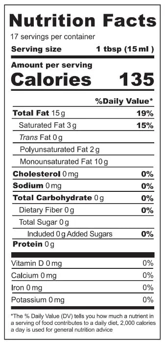NBF, Avocado Oil, Extra Virgin, Avocado Oil for Cooking, Cold Pressed for Keto diet, Ideal for sautéing, baking, Made with good fats from avocados, For dressings and more, 8.8 floz