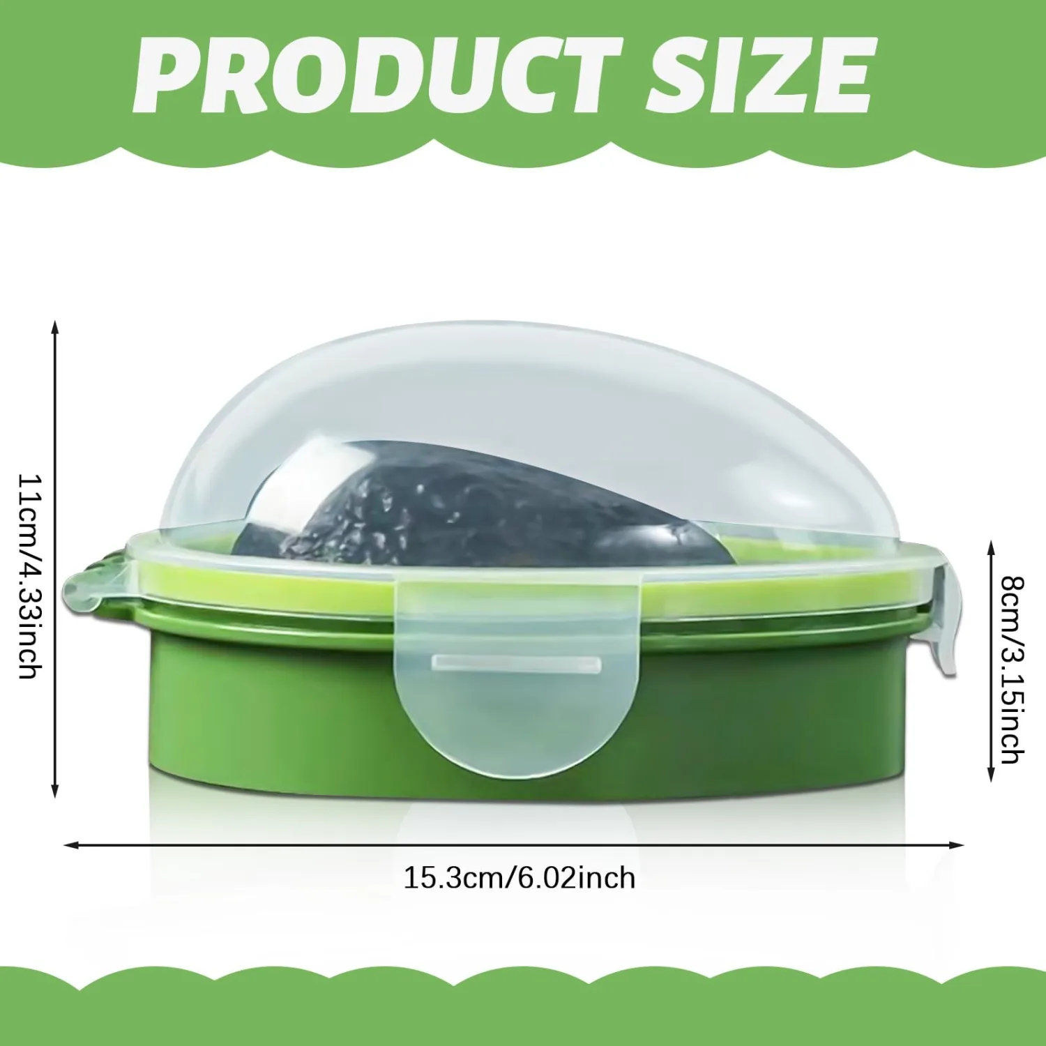 Avocado Keeper Avocado Saver Holder Avocado Fresh Keeper Avocado Crisper Portable and Reusable Avocado Storage Container Avocado Saver for Fridge Keep Your Avocados Fresh for Days
