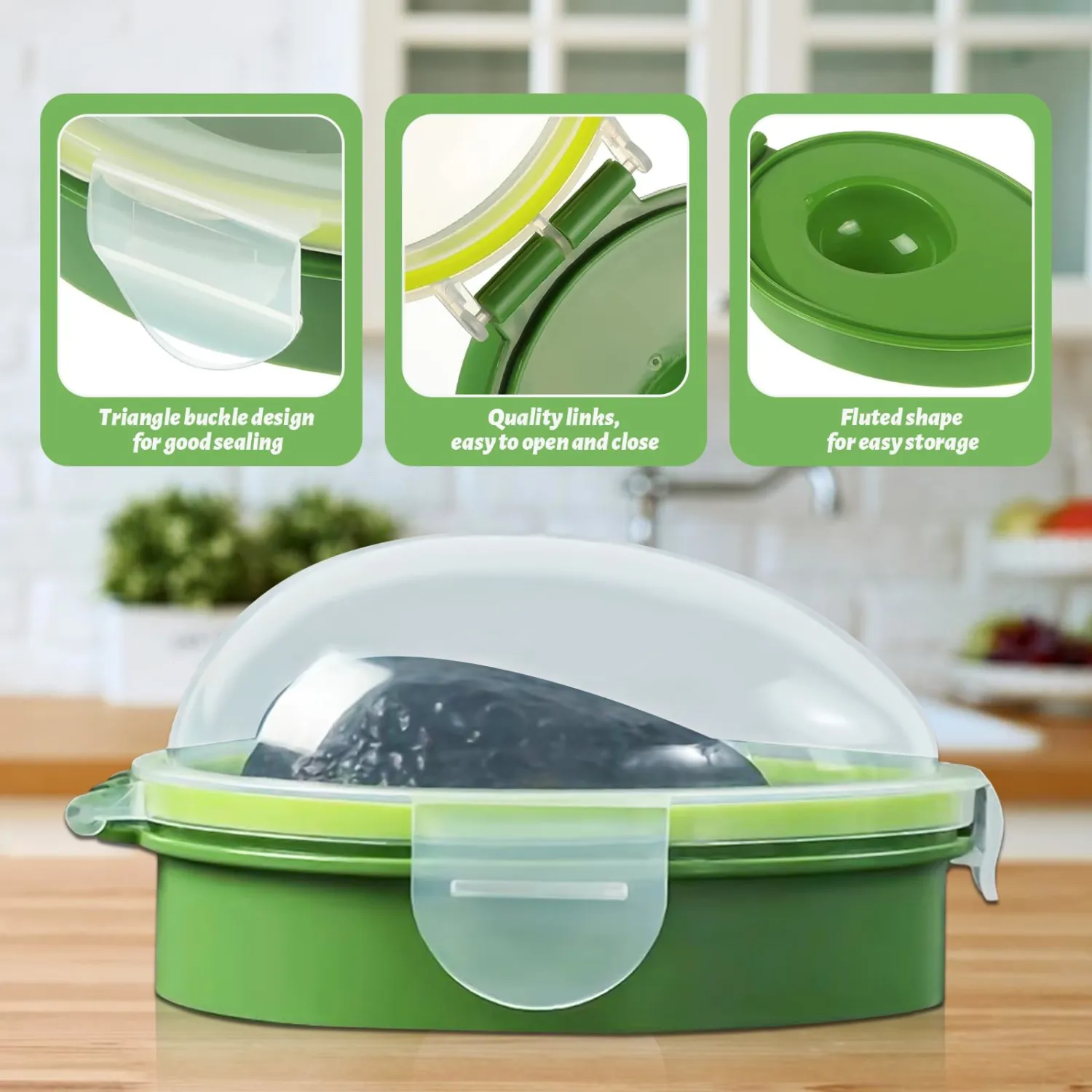 Avocado Keeper Avocado Saver Holder Avocado Fresh Keeper Avocado Crisper Portable and Reusable Avocado Storage Container Avocado Saver for Fridge Keep Your Avocados Fresh for Days