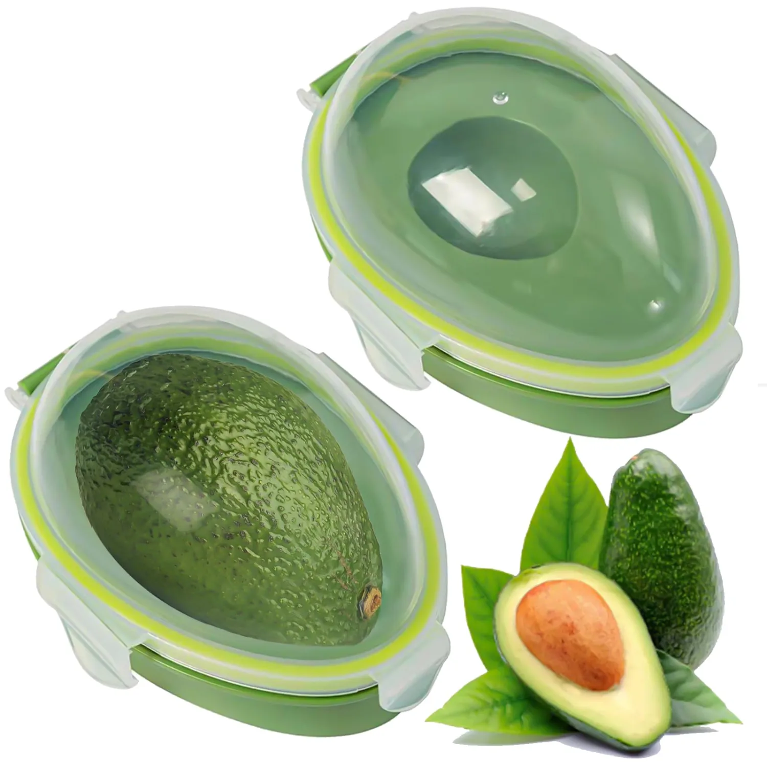 Avocado Keeper Avocado Saver Holder Avocado Fresh Keeper Avocado Crisper Portable and Reusable Avocado Storage Container Avocado Saver for Fridge Keep Your Avocados Fresh for Days