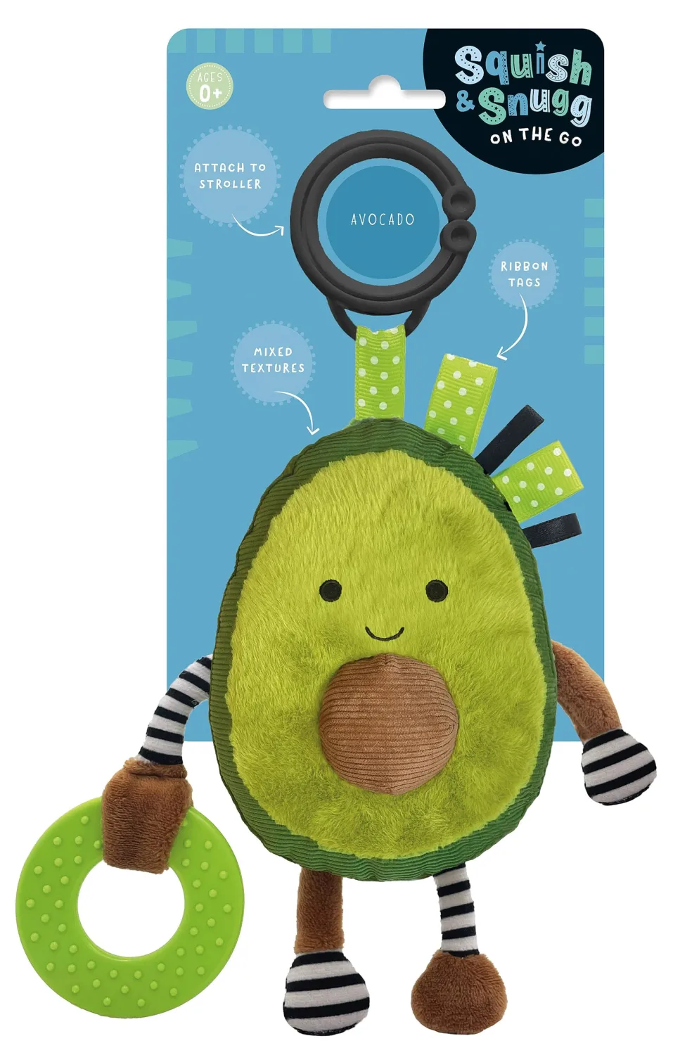 Make Believe Ideas Squish and Snugg On The Go Avocado