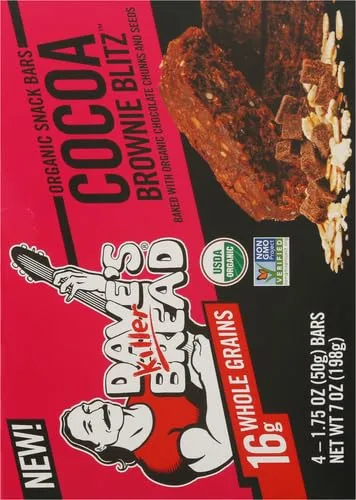 Dave's Killer Bread Organic Snack Bars Cocoa Brownie Blitz (Pack of 2)