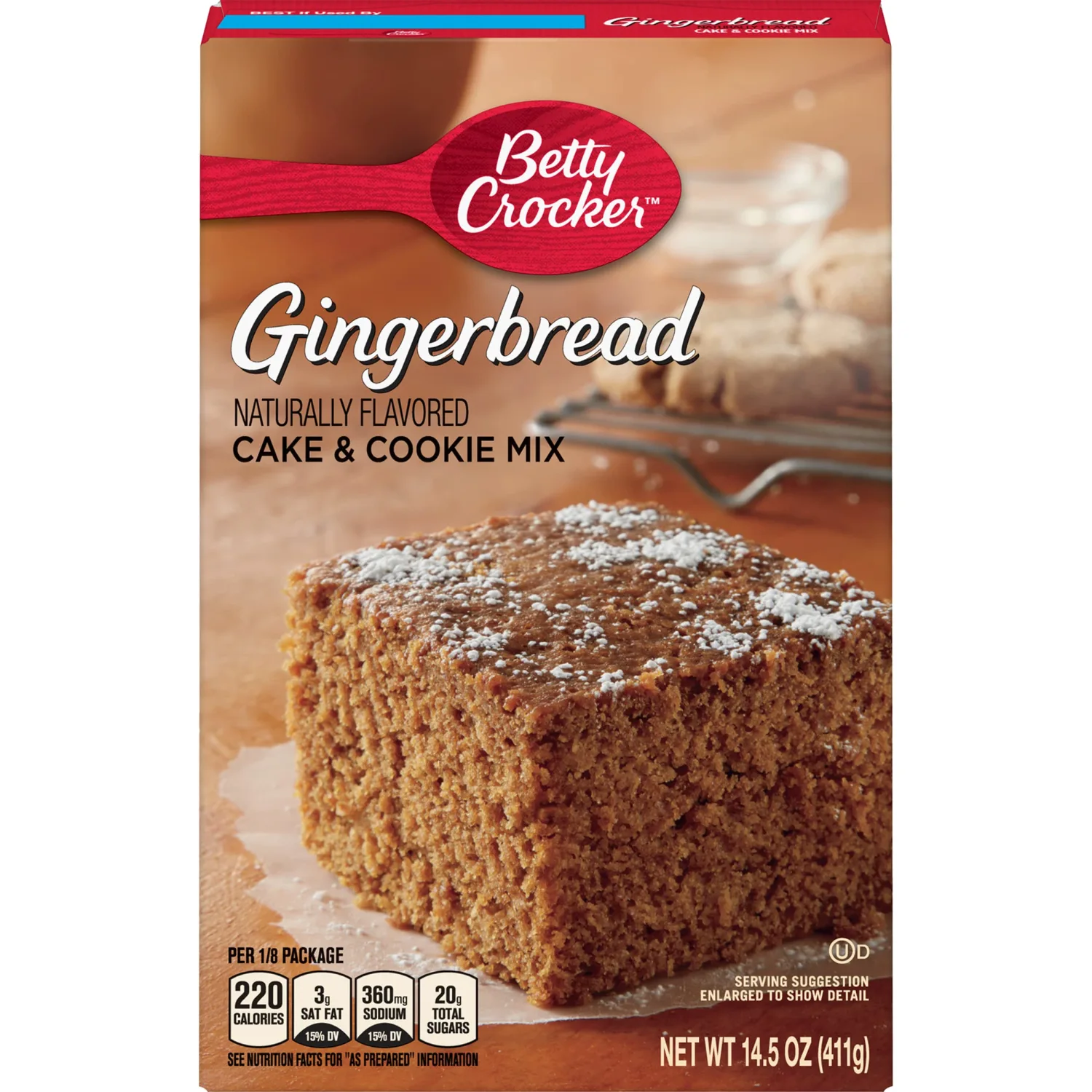 Betty Crocker, Gingerbread Cake & Cookie Mix, 14.5-Ounce Box (Pack of 4) - SET OF 4