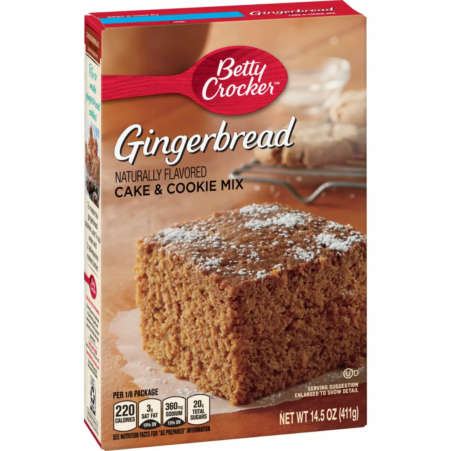 Betty Crocker, Gingerbread Cake & Cookie Mix, 14.5-Ounce Box (Pack of 4) - SET OF 4