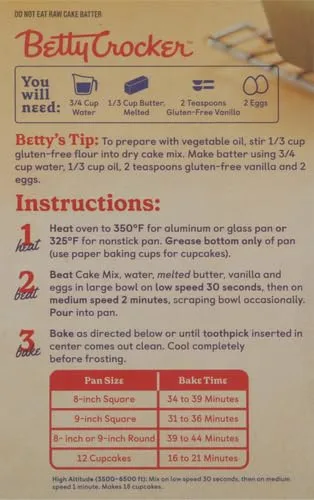 Betty Crocker Gluten Free Yellow Cake Mix, 15 oz.