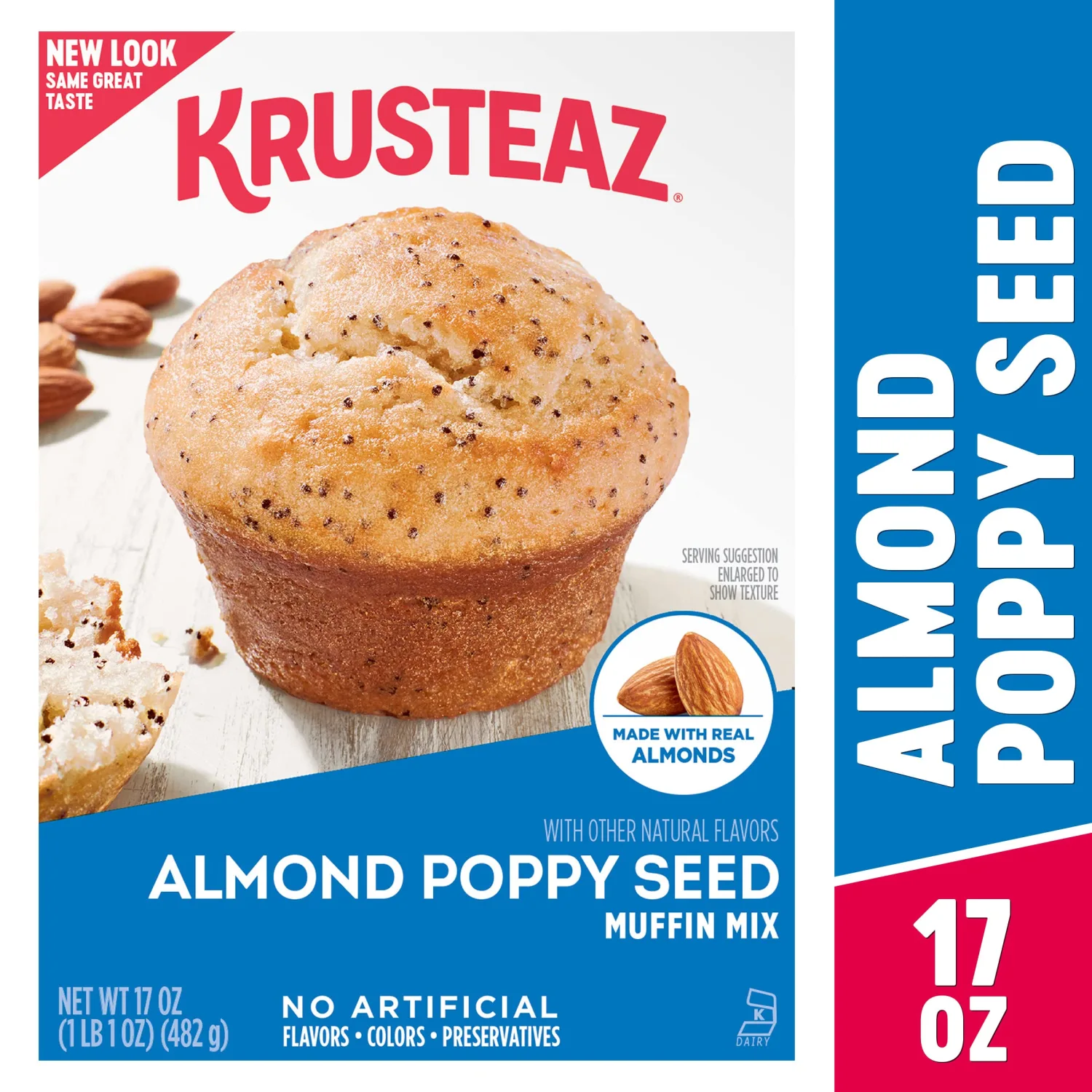 Krusteaz Almond Poppy Seed Muffin Mix, 17 Ounce
