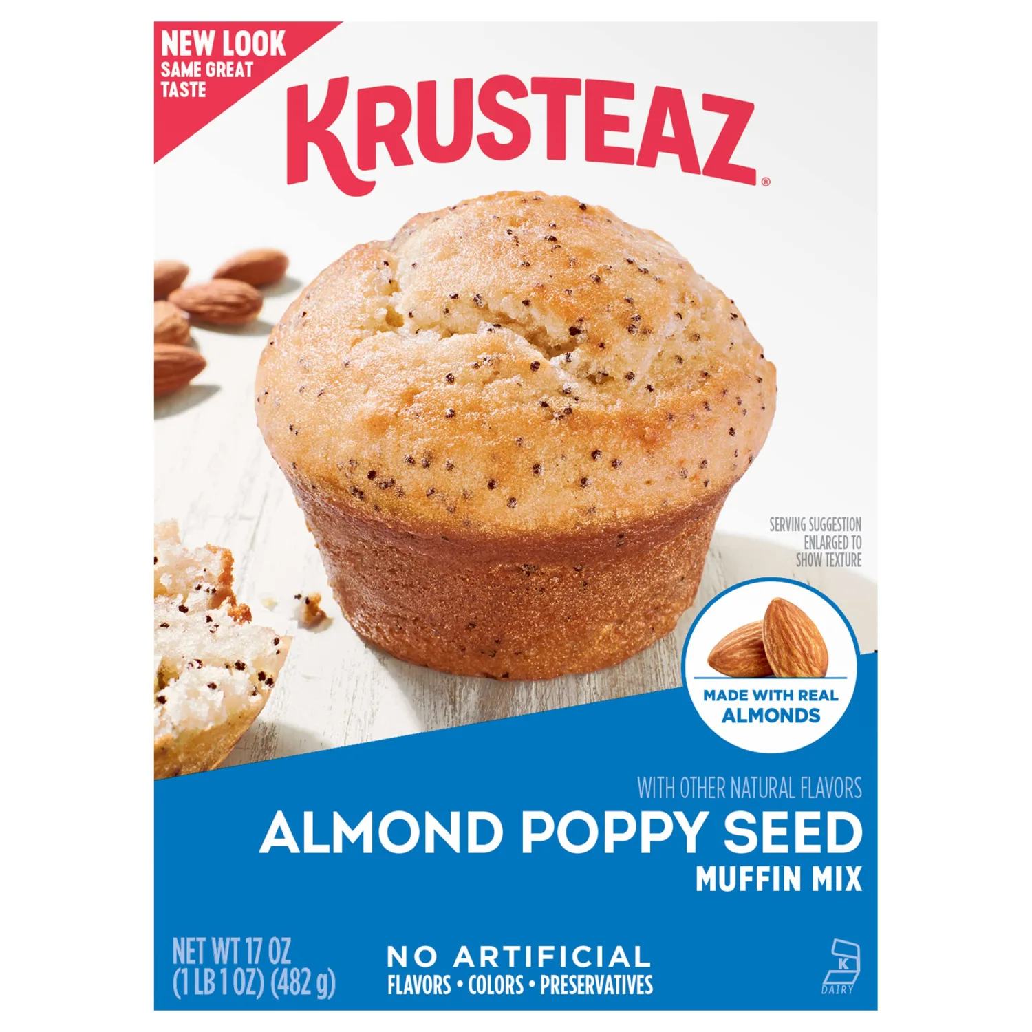 Krusteaz Almond Poppy Seed Muffin Mix, 17 Ounce