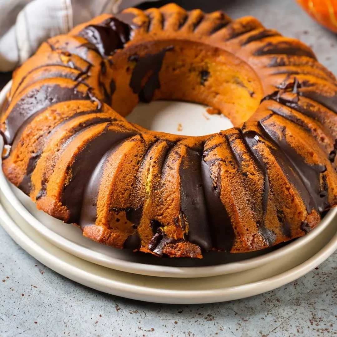 Rabbit Creek Pumpkin Chocolate Swirl Bundt Cake Mix – Easy To Make Bundt Cake Mix, Pumpkin Cake Mix, Made in the USA