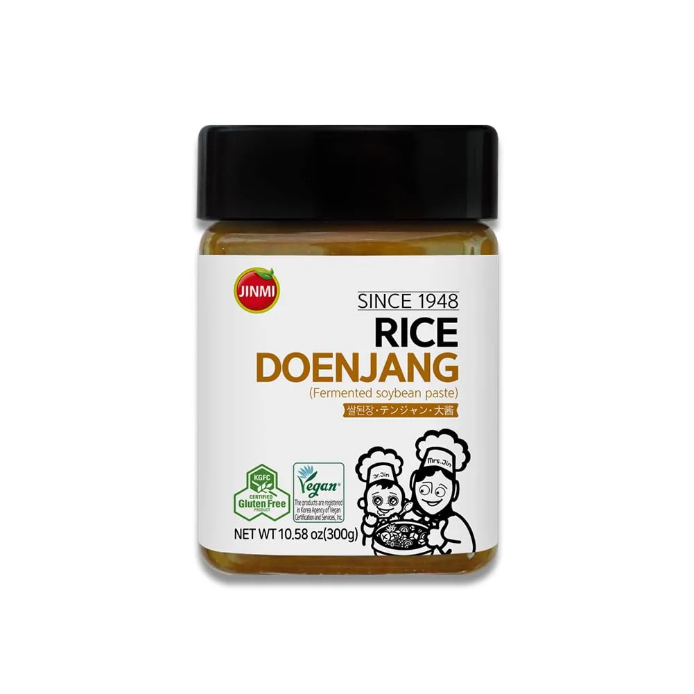 JINMI-GlutenFREE-vegan-Gochujang-soysauce korean tteokbokki, sauce gochujang paste, hot chili sauce, doenjang soybean paste, Seasoned Soybean Paste (10.58 Oz, doenjang)