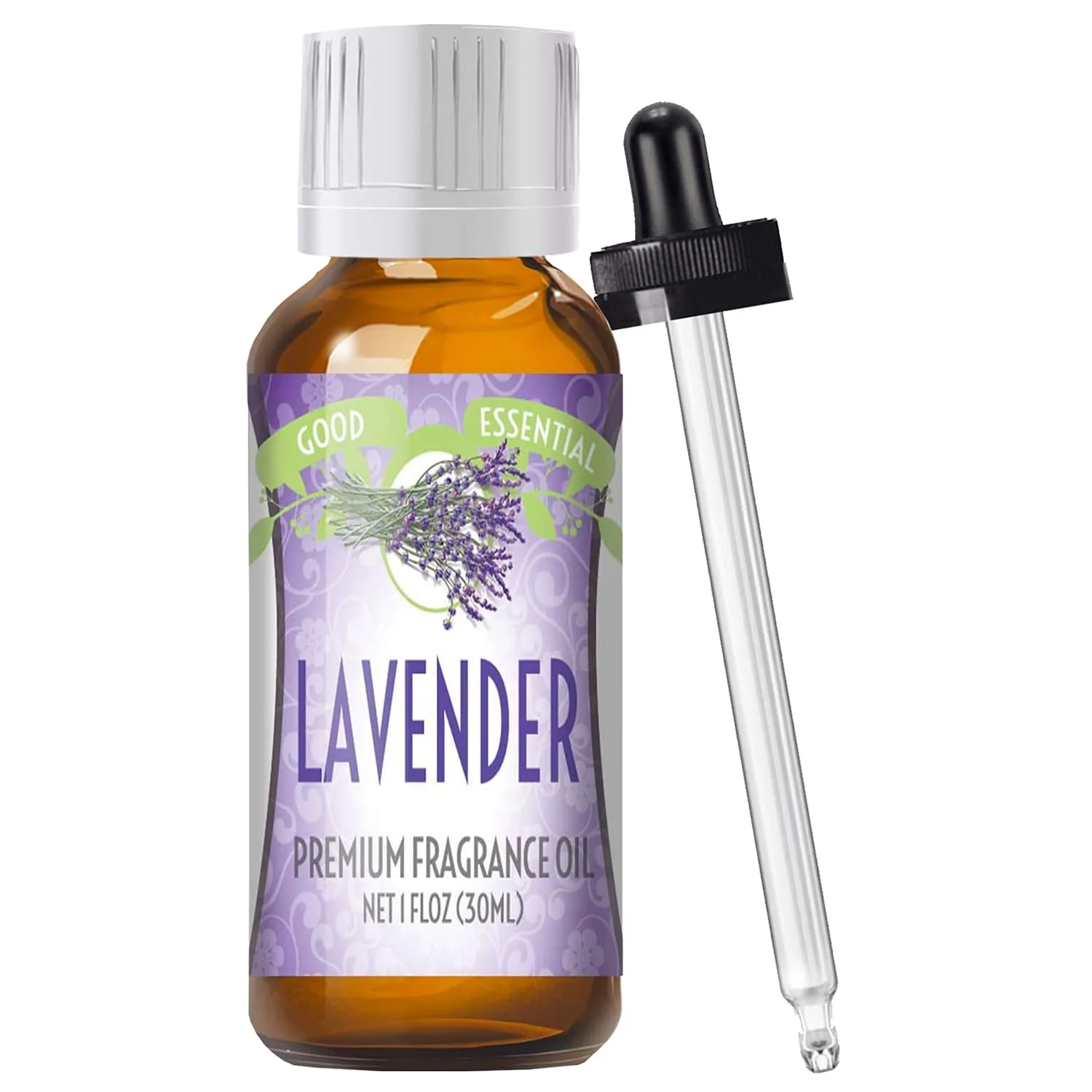 Good Essential Professional Lavender Fragrance Oil 30ml for Diffuser, Candles, Soaps, Lotions, Perfume 1 fl oz - Lavender Fragrance Oil for Slime & Candles