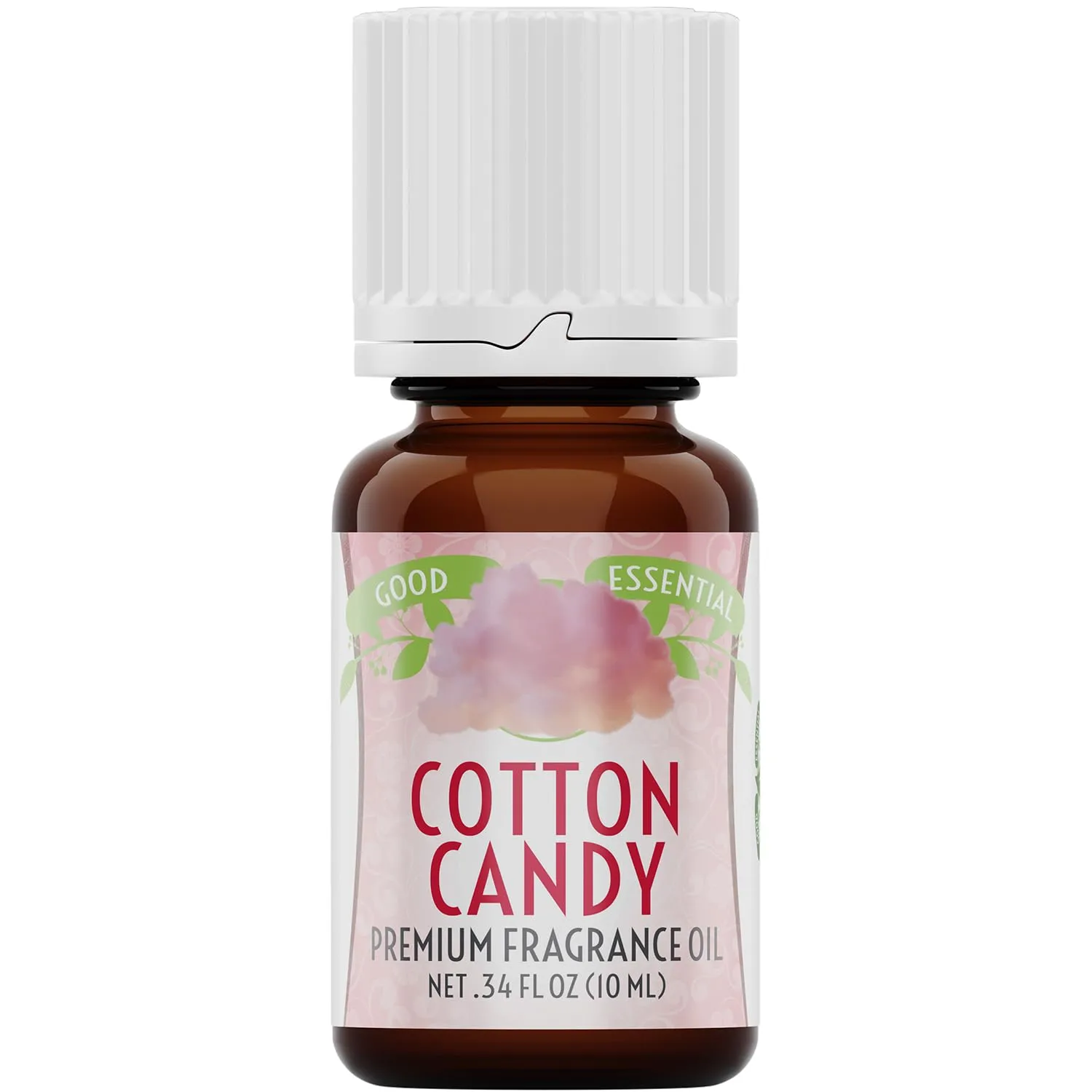 Good Essential Professional Cotton Candy Fragrance Oil 0.33 fl oz (10ml) for Halloween, Diffusers, Candles, Soaps, Lotions, Perfume, Fragrance Oil for Candle & Lotion Making