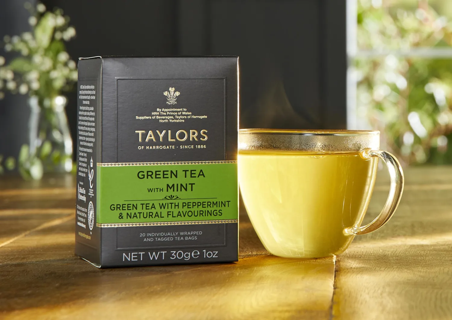 Taylors of Harrogate Green Tea with Mint, 20 Count (Pack of 1)