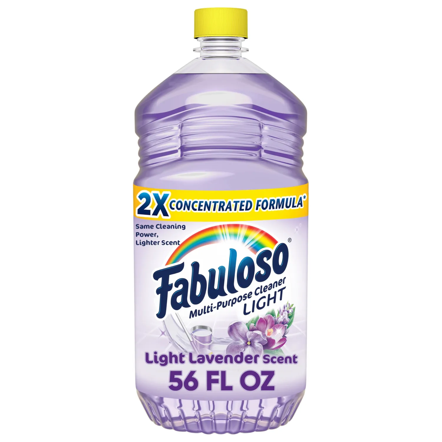 Fabuloso Multi-Purpose Cleaner, 2X Concentrated Formula, Floor Cleaner, Light Lavender Scent, 56 fl oz