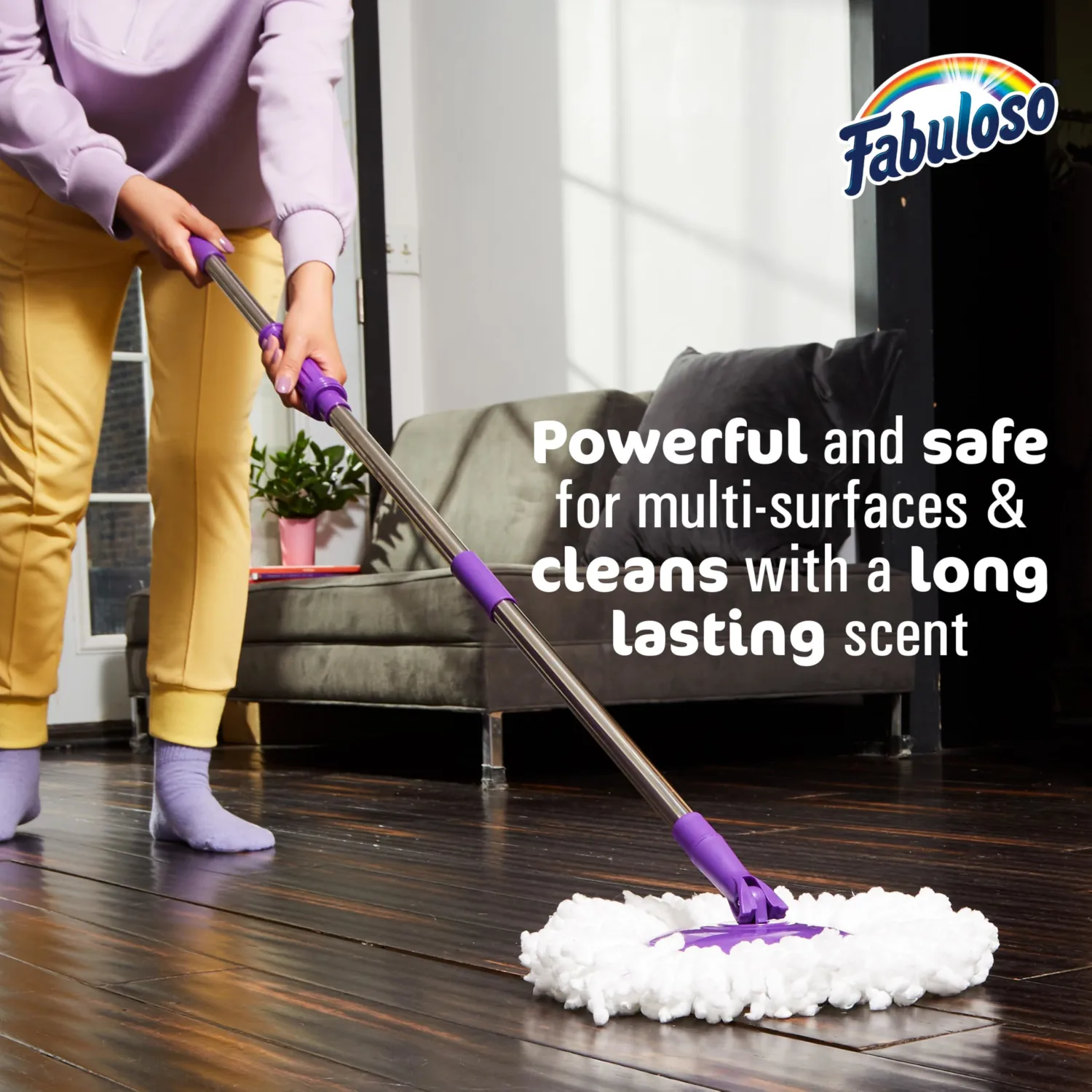 Fabuloso Multi-Purpose Cleaner, 2X Concentrated Formula, Floor Cleaner, Light Lavender Scent, 56 fl oz