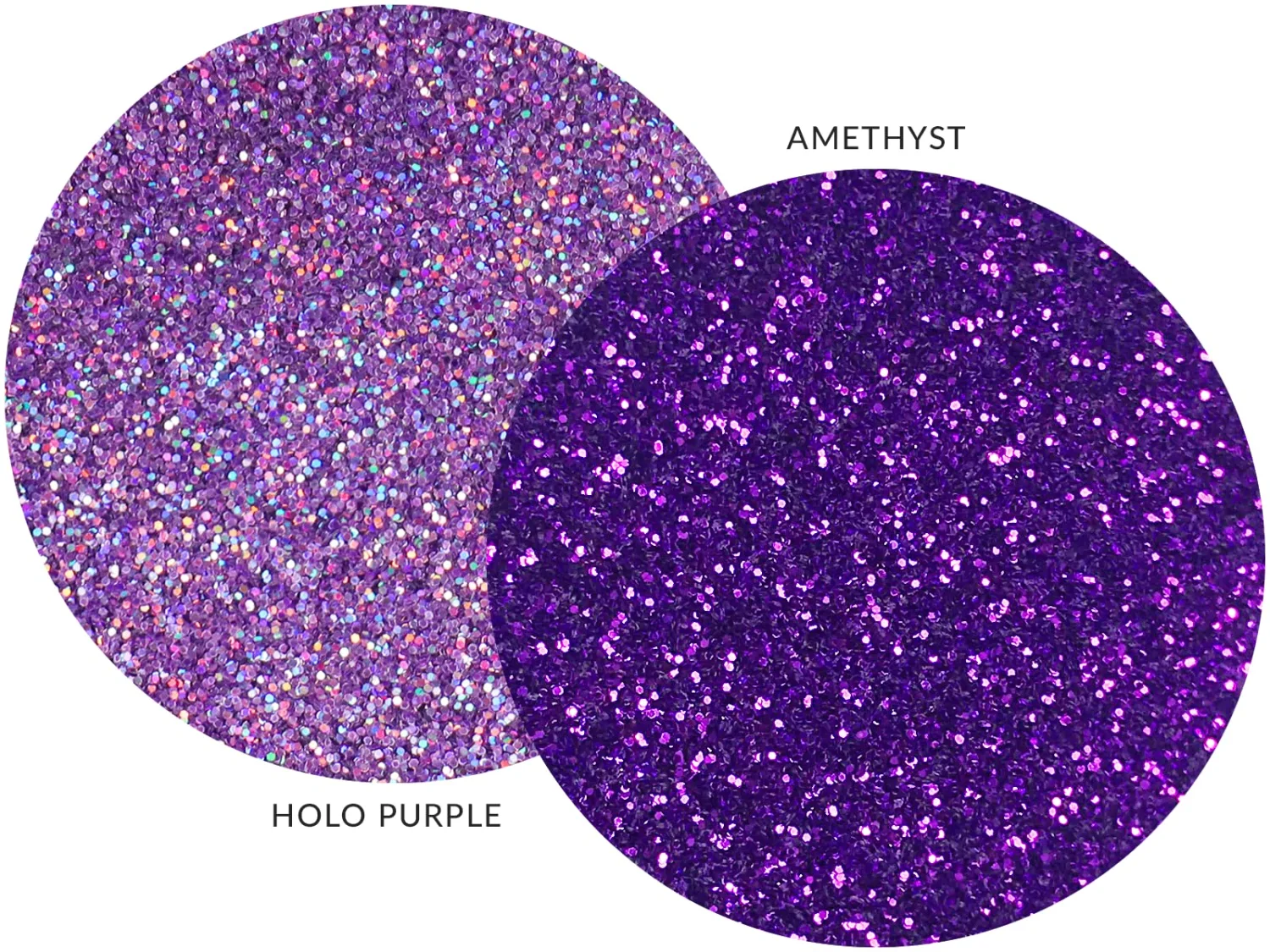 MARBLERS Cosmetic Grade Fine Glitter Duo [Holo Purple & Amethyst] 0.36oz (10g) | Non-Toxic | Vegan | Cruelty-Free | Eyeshadow, Nail Polish, Nail Art | Festival, Rave & Party Makeup | Body & Face