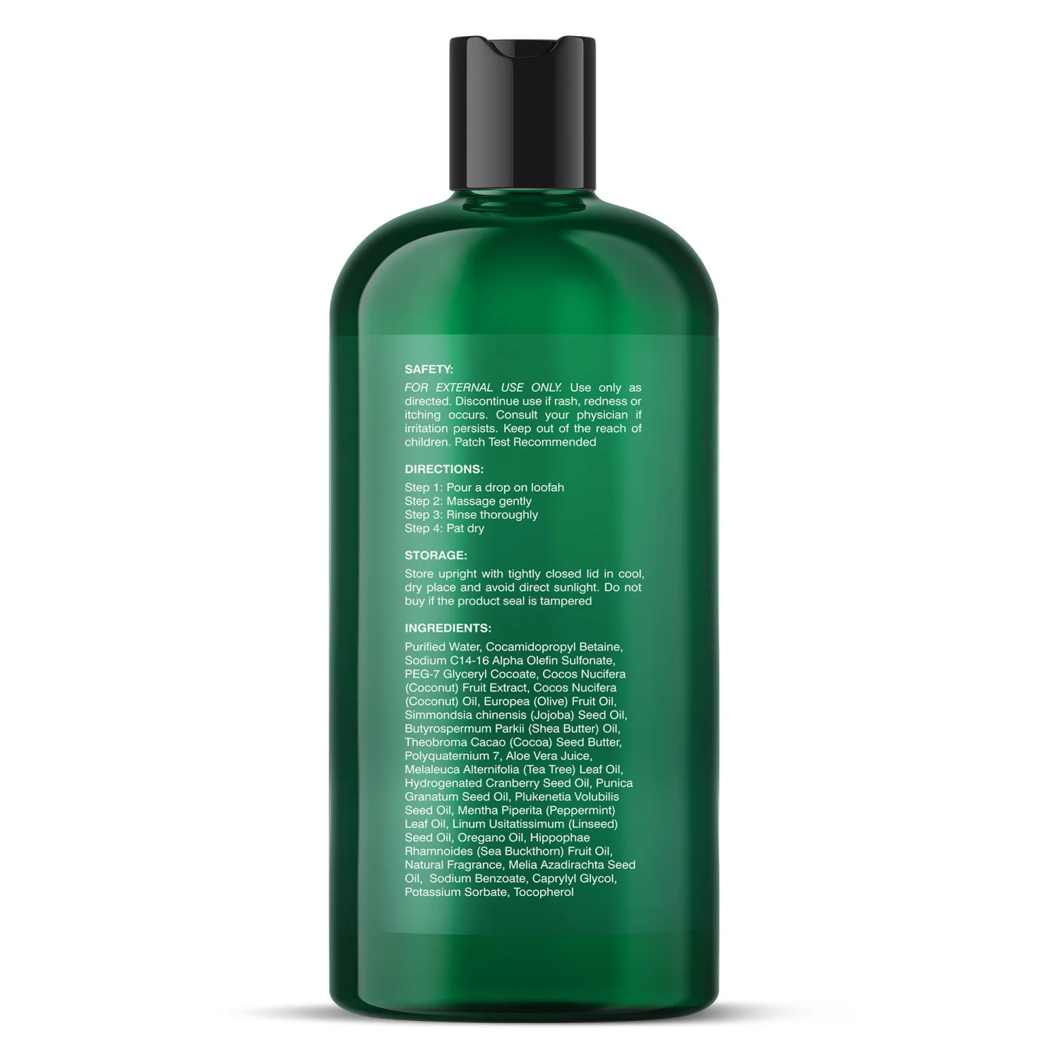 Botanic Hearth Tea Tree Body Wash - 8 fl oz - Helps Soothe Itchy, Dry Skin, Antifungal Body Wash with 100% Pure Tea Tree Oil - Sulfate Free, Paraben Free, for Men and Women