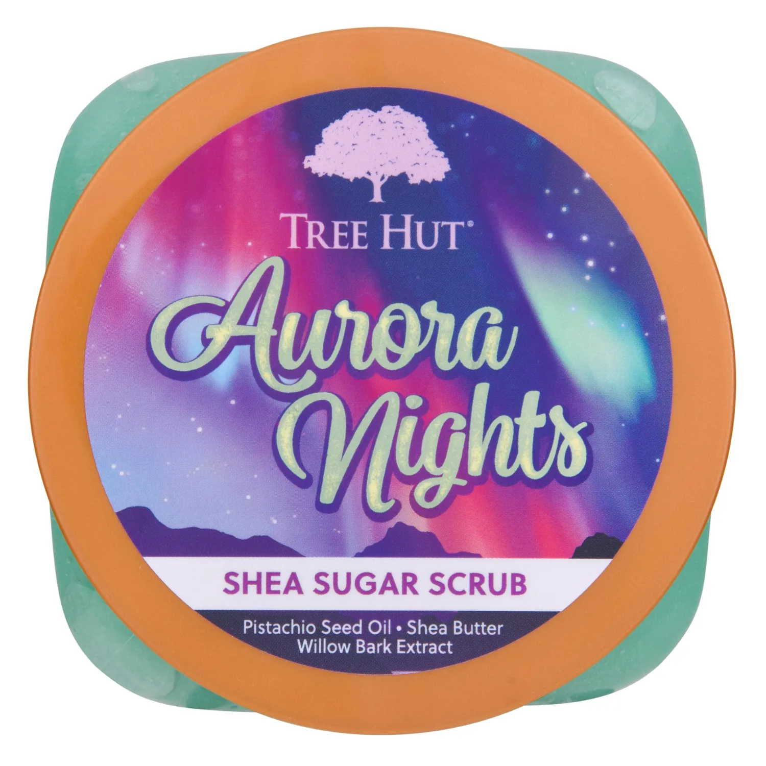 Tree Hut Aurora Nights Shea Sugar Scrub | Exfoliating Body Scrub Removes Dead, Dry Skin for a Soft & Hydrated Feel | Nourishing Essential Body Care | 18 fl oz.