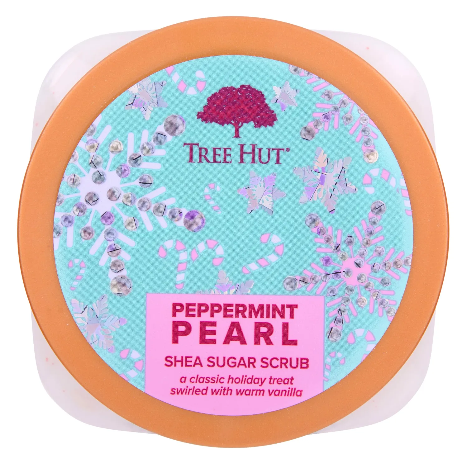 Tree Hut Peppermint Pearl Shea Sugar Scrub | Exfoliating Body Scrub Removes Dead, Dry Skin for a Soft & Hydrated Feel | Limited Edition Holiday | Nourishing Essential Body Care | 18 fl oz.