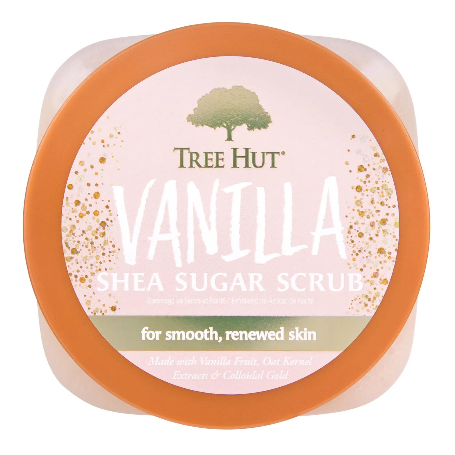 Tree Hut Vanilla Shea Sugar Exfoliating & Hydrating Body Scrub, 18 oz