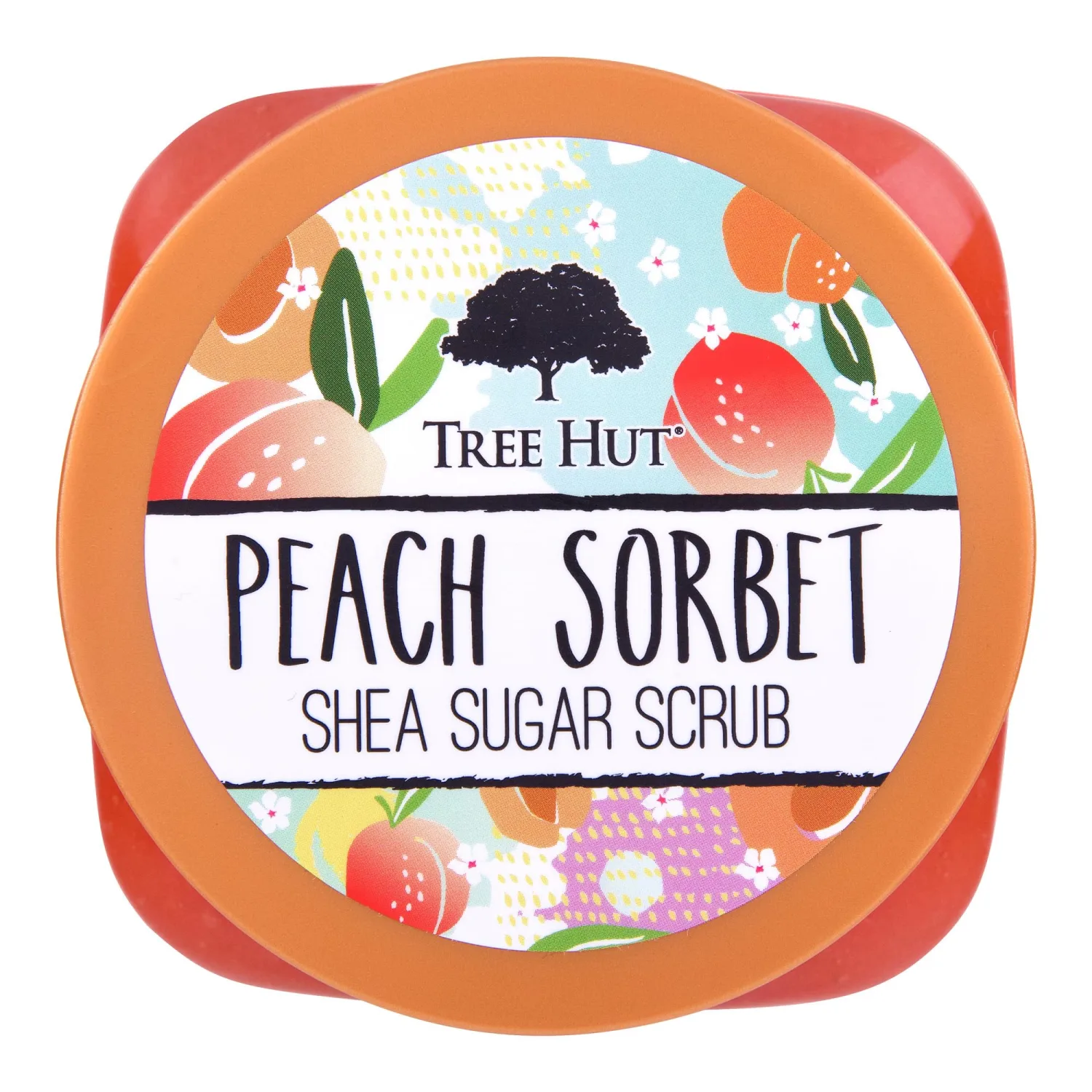 Tree Hut Peach Sorbet Shea Sugar Scrub | Exfoliating Body Scrub Removes Dead, Dry Skin for a Soft & Hydrated Feel | Nourishing Essential Body Care | 18 fl oz.